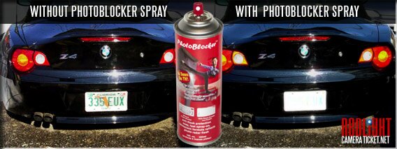 PhotoBlocker License Plate Spray Test photo 1.